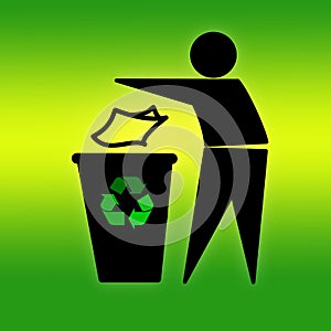 Recycling bin photo