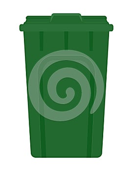 recycling bin trash bucket stock vector illustration