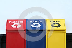 Recycling bins photo