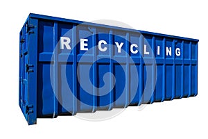 Recycling business, container and ecology isolated