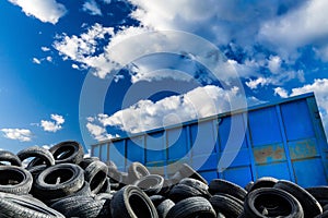 Recycling business, container and tires