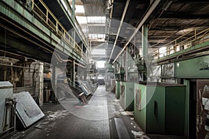 recycling center, where people bring their used paper, glass and plastic to be turned into new products