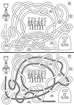 Recycling maze