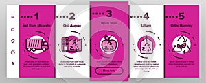 Recycling Onboarding Vector photo