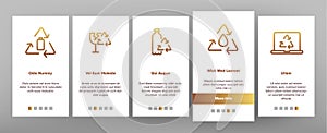 Recycling Onboarding Vector photo