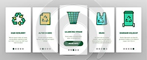 Recycling Onboarding Vector photo