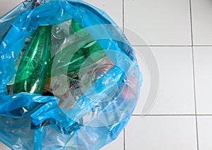 Recycling plastic bottle