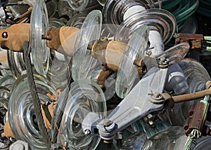 Recycling of recyclable materials such as glass insulators to ke