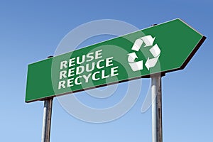 Recycling roadsign