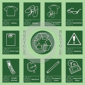 Recycling sign collection 2