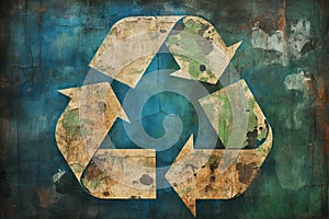 Recycling symbol. Environmental protection, ecology, recycle concept