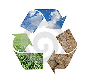 Recycling symbol photo