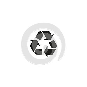 Recycling symbol isolated on white background