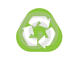 Recycling symbol - Recycle Sign Reuse symbol rounded arrows