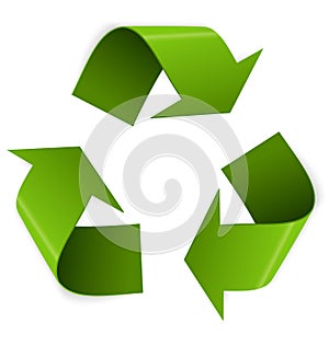 Recycling symbol vector