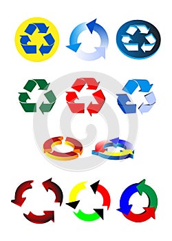 Recycling symbols