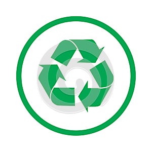 Recycling Symbols Plastic Recycling Symbols Recycling icon on white background vector