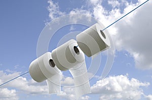 Recycling toilet paper