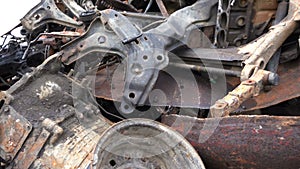 Recycling yard scrap metal