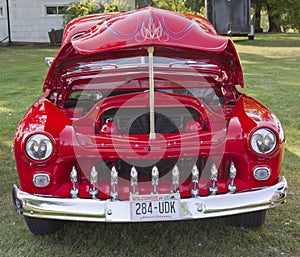 Red 1950 Merc Front View