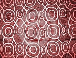 Red Aboriginal texture