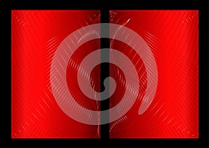 Red abstract background, front and back