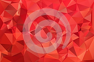 Red abstract background polygon.