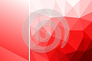 Red abstract background polygon. Geometric backdrop.