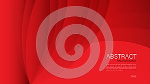 Red abstract background, wave, Geometric vector, graphic, Minimal Texture, cover design, flyer template, banner, web page, book