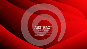 Red abstract background, wave, Geometric vector, graphic, Minimal Texture, cover design, flyer template, banner, web page, book