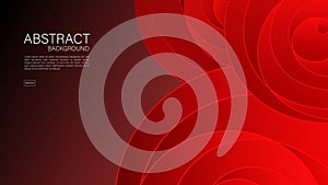 Red abstract background, wave, Geometric vector, graphic, Minimal Texture, cover design, flyer template, banner, web page, book