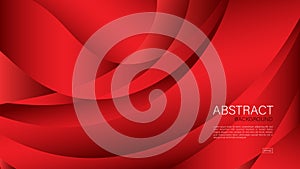 Red abstract background, wave, Geometric vector, graphic, Minimal Texture, cover design, flyer template, banner, web page, book