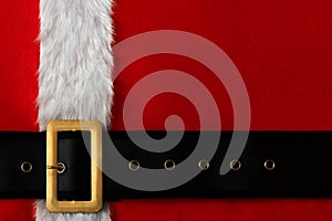 Red abstract Christmas background of Santa Claus suit