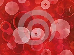 Red Abstract Circles