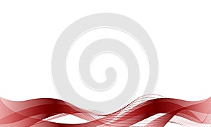 Red abstract curve art wave background clipart