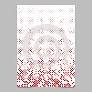 Red abstract dot pattern brochure background