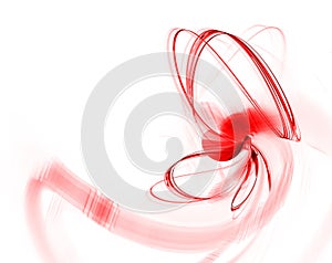 Red abstract fractal