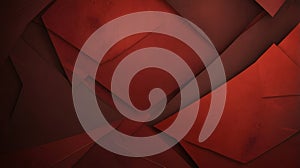 Red Abstract Geometric Pattern with Sharp Angles and Deep Shadows for Modern Design
