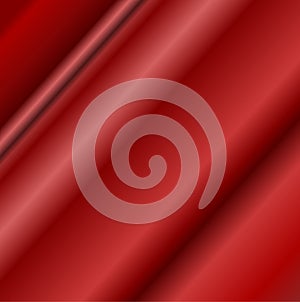 Red abstract gradient drapery wave illustration