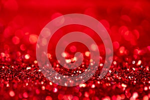 Red abstract light background blurred bokeh image defocused