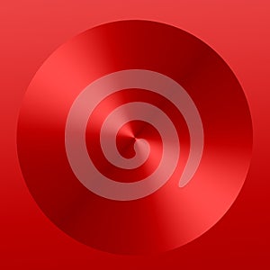 Red Abstract Metallic Button - Background