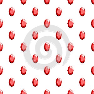 Red adamant pattern seamless vector photo