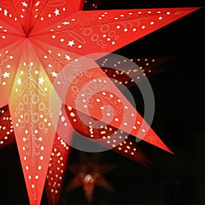 A red advent star