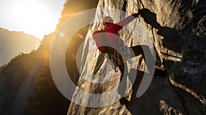 Red Against Rock in Sunlit Challenge