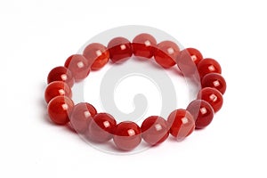 Red of agate, jasper bracelet