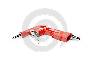 Red air compressor gun.