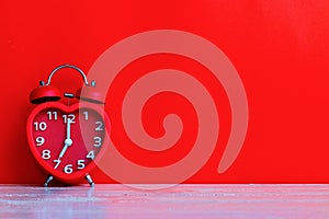 Red alarm clock