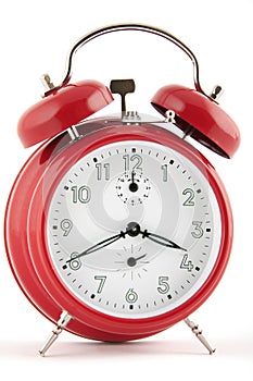 Red alarm clock