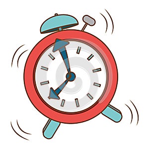 red alarms clock icon image