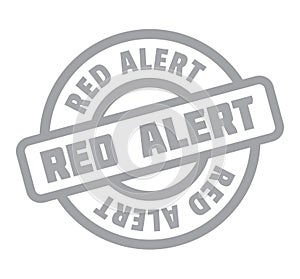 Red Alert rubber stamp